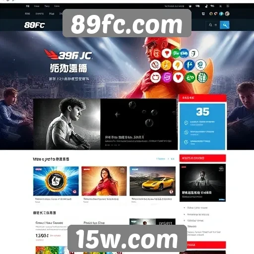 Análise da interface de usuário do site 89fc